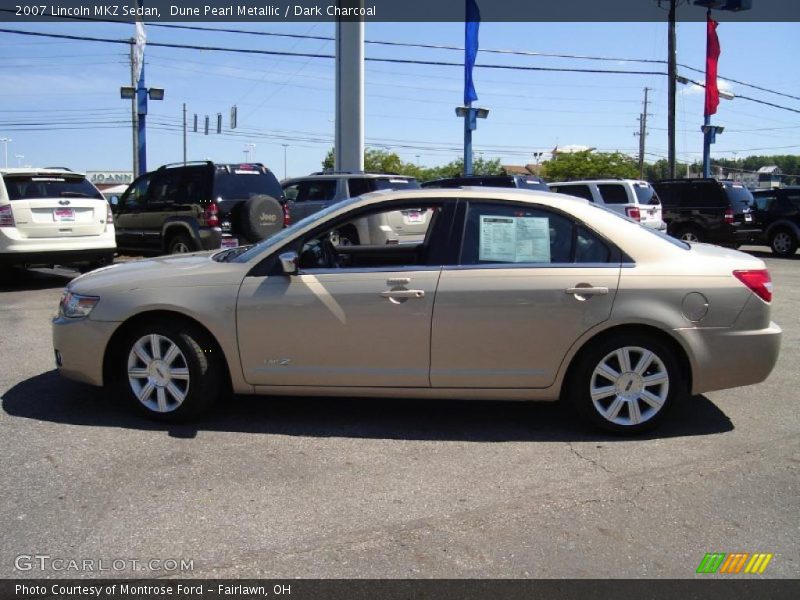 Dune Pearl Metallic / Dark Charcoal 2007 Lincoln MKZ Sedan