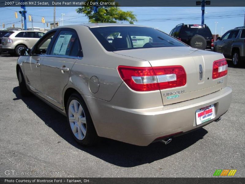 Dune Pearl Metallic / Dark Charcoal 2007 Lincoln MKZ Sedan