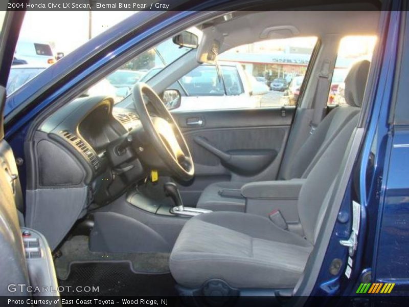 Eternal Blue Pearl / Gray 2004 Honda Civic LX Sedan