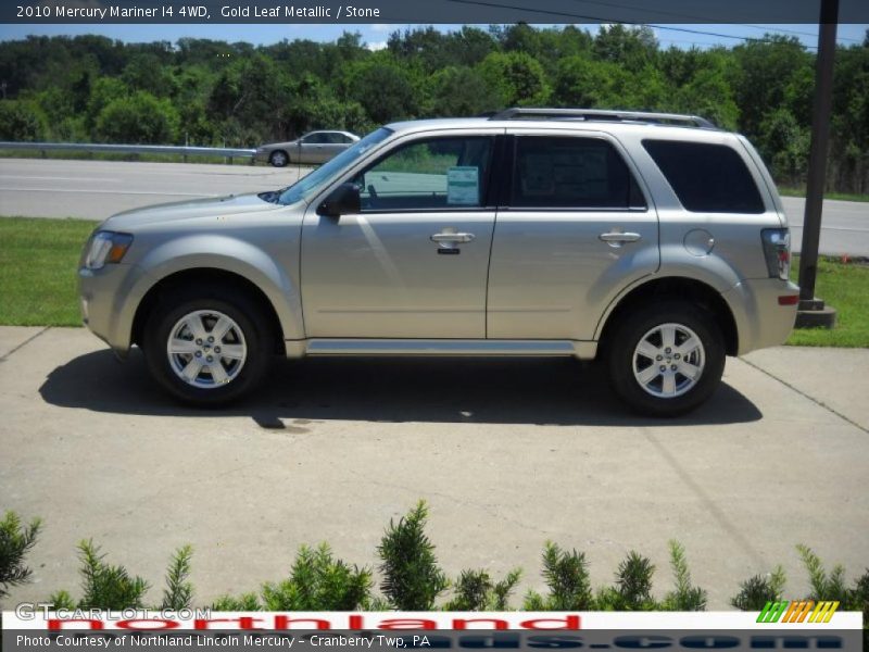 Gold Leaf Metallic / Stone 2010 Mercury Mariner I4 4WD