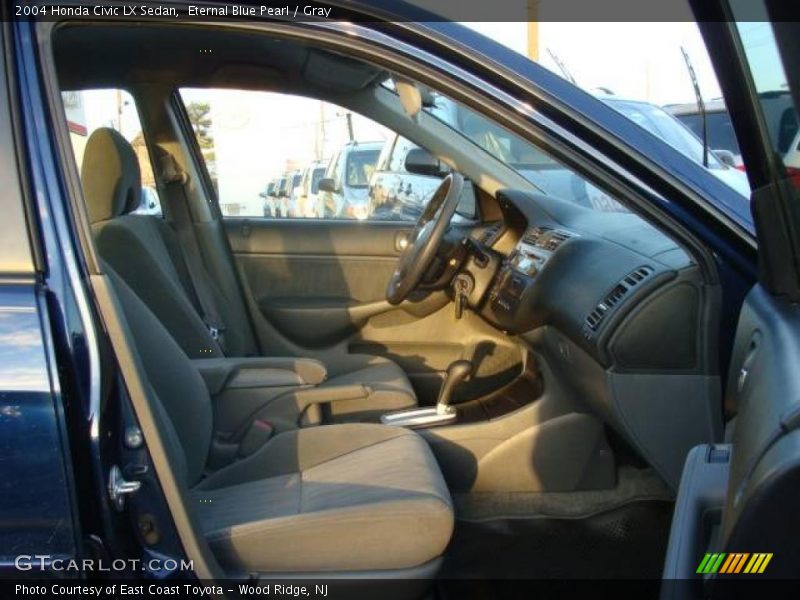 Eternal Blue Pearl / Gray 2004 Honda Civic LX Sedan
