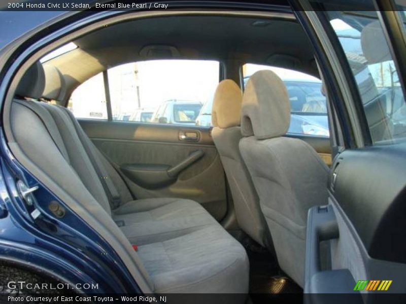 Eternal Blue Pearl / Gray 2004 Honda Civic LX Sedan