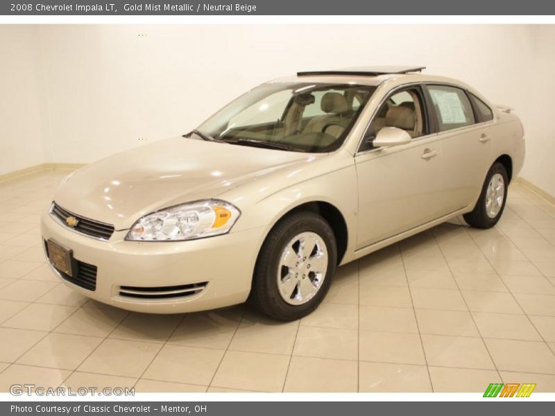 Gold Mist Metallic / Neutral Beige 2008 Chevrolet Impala LT