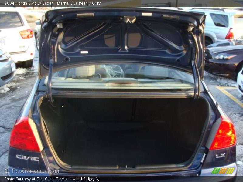 Eternal Blue Pearl / Gray 2004 Honda Civic LX Sedan