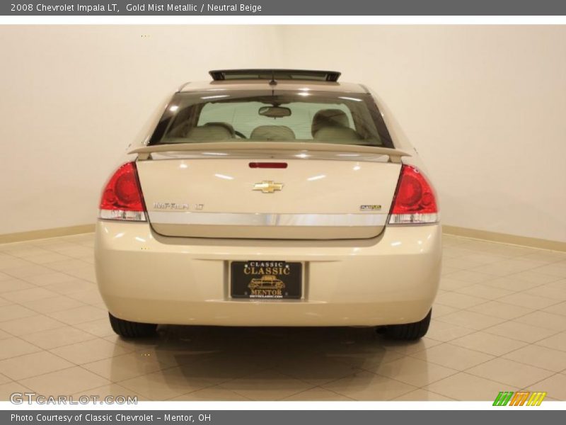 Gold Mist Metallic / Neutral Beige 2008 Chevrolet Impala LT