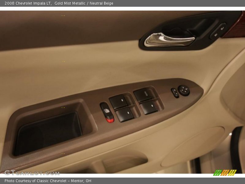 Gold Mist Metallic / Neutral Beige 2008 Chevrolet Impala LT