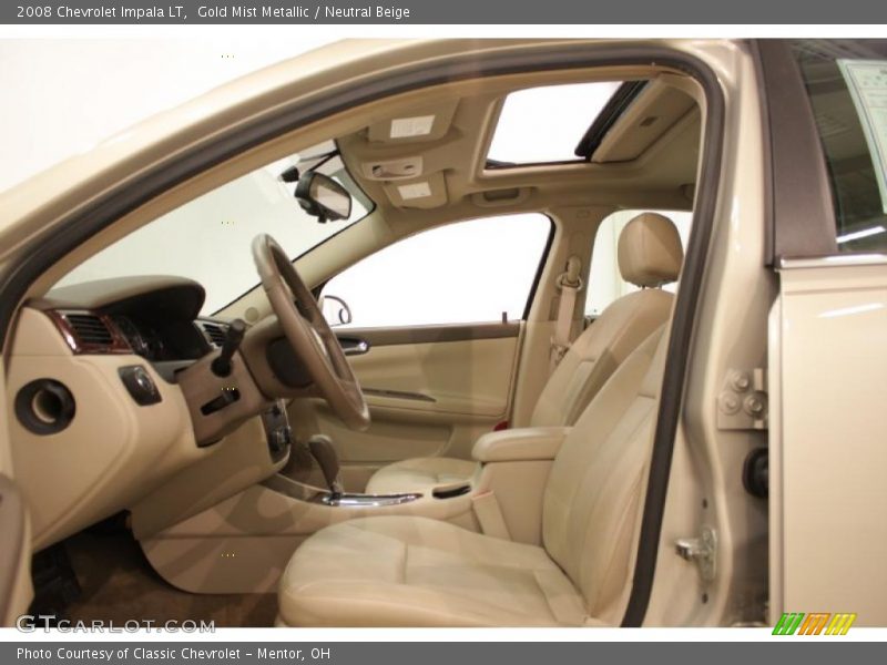 Gold Mist Metallic / Neutral Beige 2008 Chevrolet Impala LT