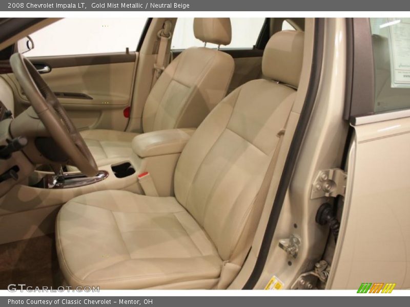 Gold Mist Metallic / Neutral Beige 2008 Chevrolet Impala LT