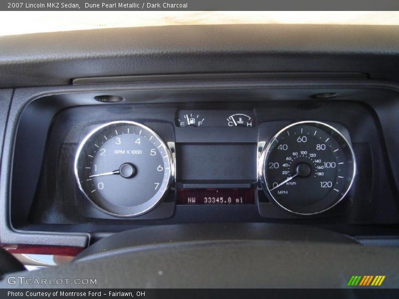 Dune Pearl Metallic / Dark Charcoal 2007 Lincoln MKZ Sedan