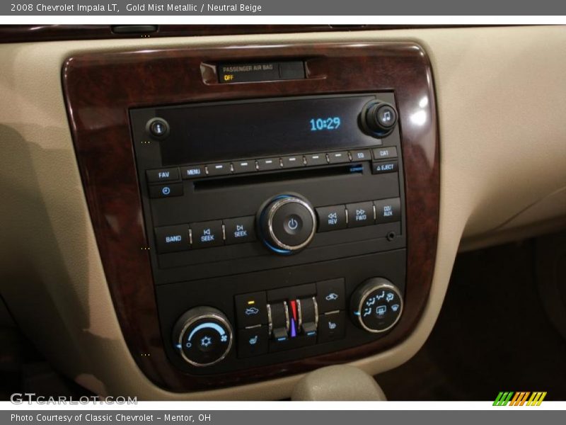 Gold Mist Metallic / Neutral Beige 2008 Chevrolet Impala LT