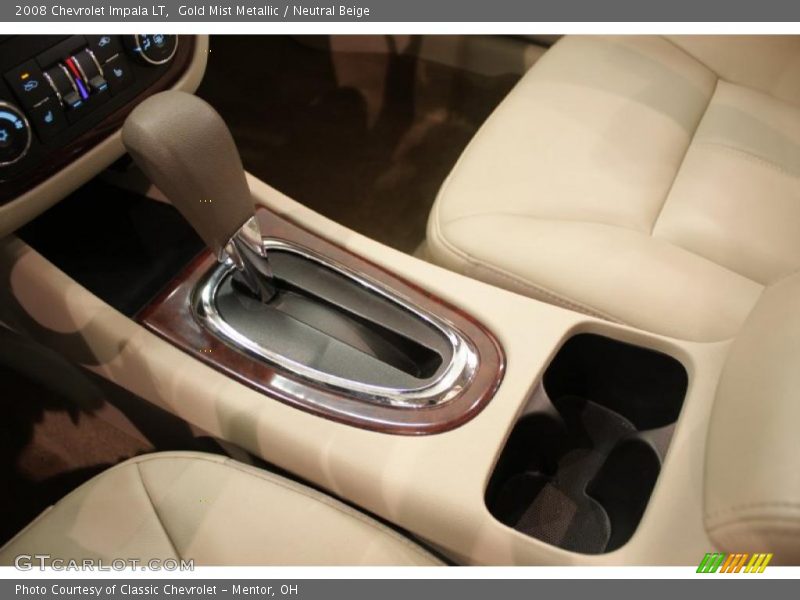 Gold Mist Metallic / Neutral Beige 2008 Chevrolet Impala LT
