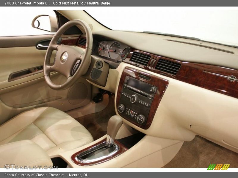 Gold Mist Metallic / Neutral Beige 2008 Chevrolet Impala LT