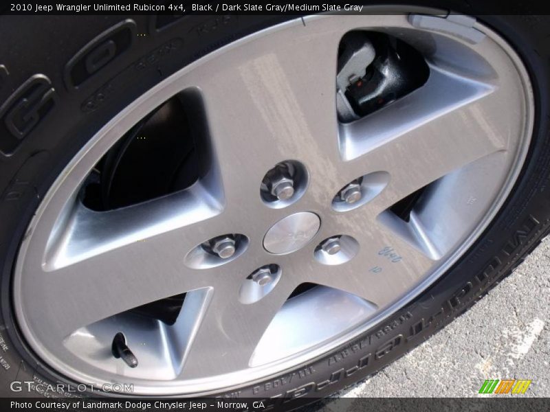 Black / Dark Slate Gray/Medium Slate Gray 2010 Jeep Wrangler Unlimited Rubicon 4x4