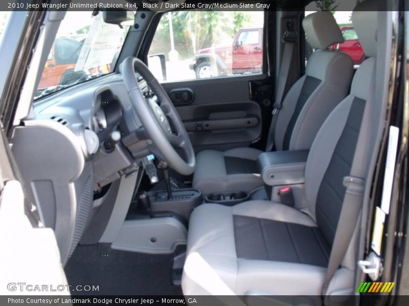 Black / Dark Slate Gray/Medium Slate Gray 2010 Jeep Wrangler Unlimited Rubicon 4x4