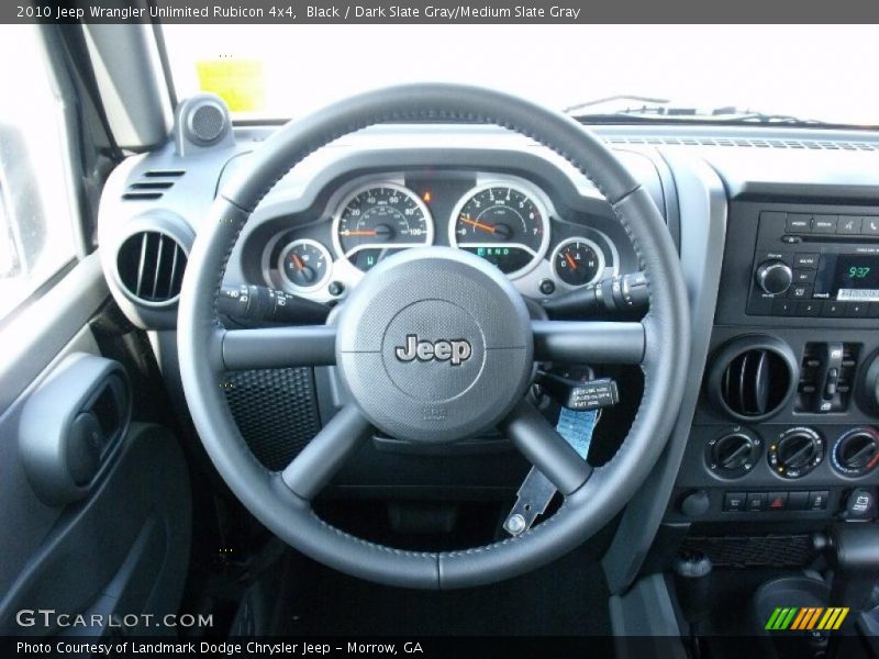 Black / Dark Slate Gray/Medium Slate Gray 2010 Jeep Wrangler Unlimited Rubicon 4x4