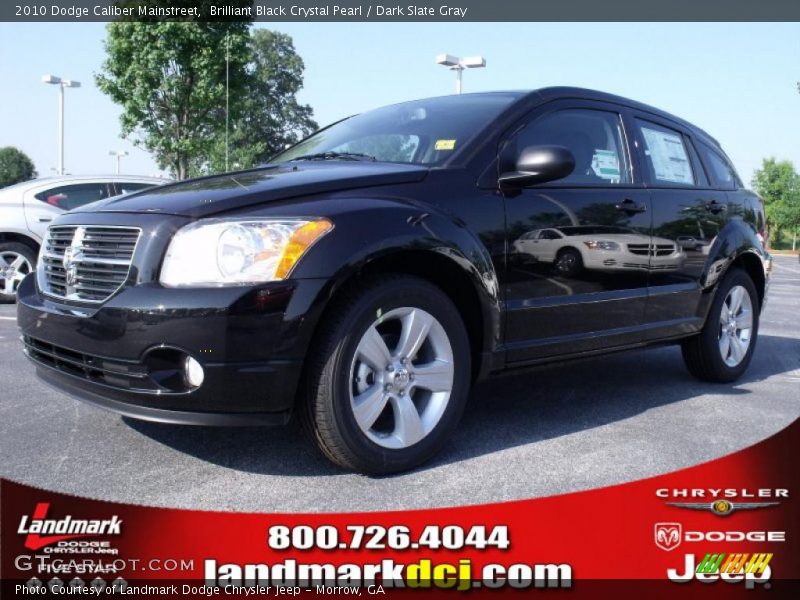 Brilliant Black Crystal Pearl / Dark Slate Gray 2010 Dodge Caliber Mainstreet