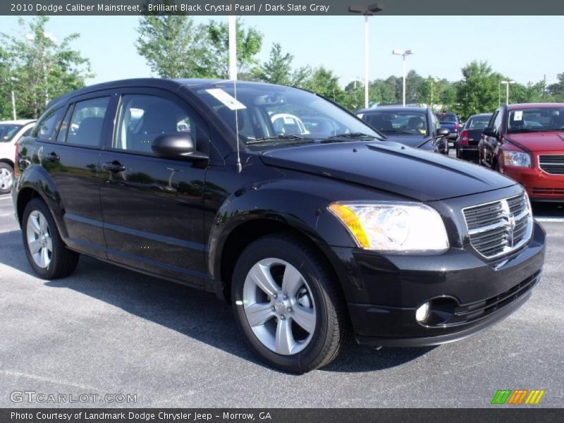 Brilliant Black Crystal Pearl / Dark Slate Gray 2010 Dodge Caliber Mainstreet