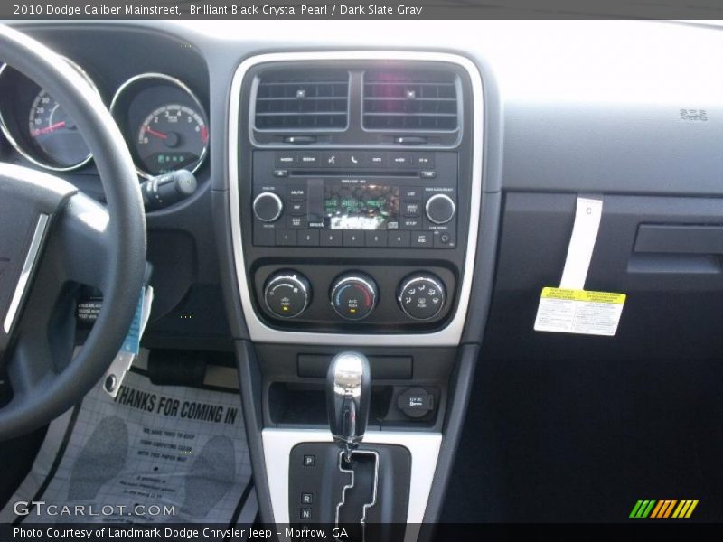 Brilliant Black Crystal Pearl / Dark Slate Gray 2010 Dodge Caliber Mainstreet