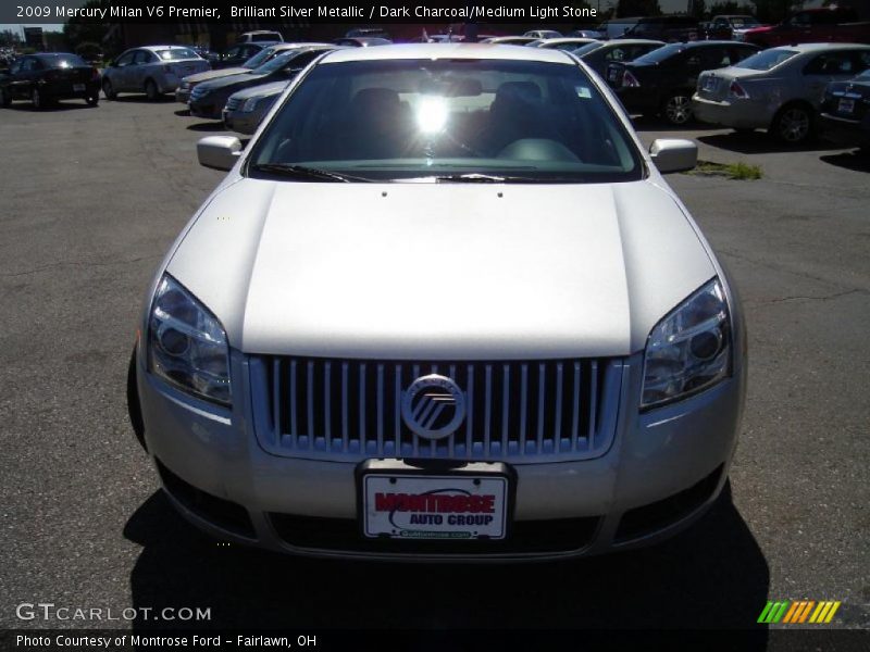 Brilliant Silver Metallic / Dark Charcoal/Medium Light Stone 2009 Mercury Milan V6 Premier