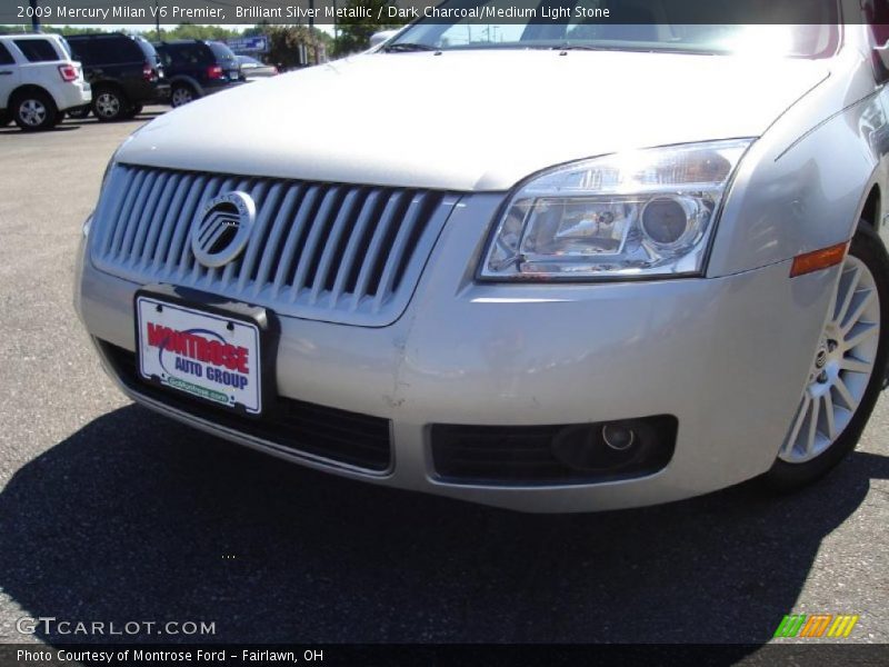 Brilliant Silver Metallic / Dark Charcoal/Medium Light Stone 2009 Mercury Milan V6 Premier