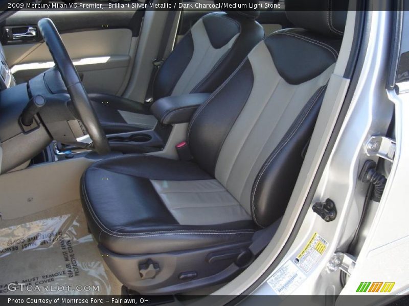 Brilliant Silver Metallic / Dark Charcoal/Medium Light Stone 2009 Mercury Milan V6 Premier