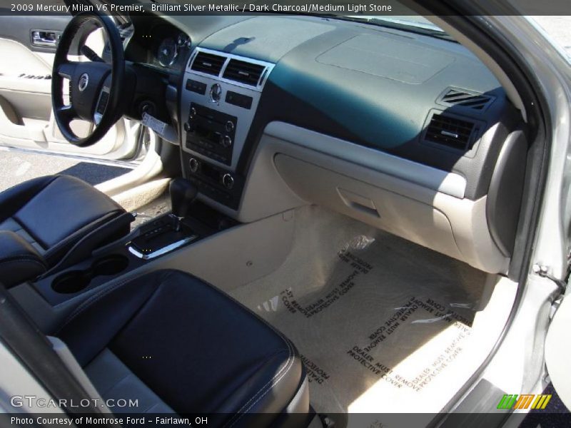 Brilliant Silver Metallic / Dark Charcoal/Medium Light Stone 2009 Mercury Milan V6 Premier