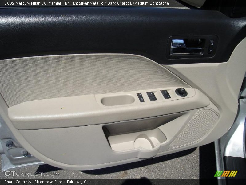 Brilliant Silver Metallic / Dark Charcoal/Medium Light Stone 2009 Mercury Milan V6 Premier