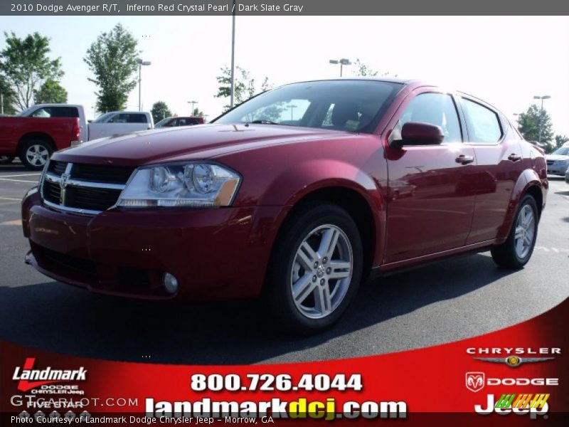 Inferno Red Crystal Pearl / Dark Slate Gray 2010 Dodge Avenger R/T