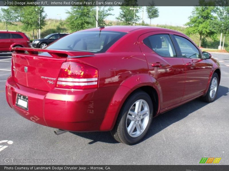 Inferno Red Crystal Pearl / Dark Slate Gray 2010 Dodge Avenger R/T
