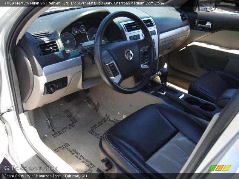 Brilliant Silver Metallic / Dark Charcoal/Medium Light Stone 2009 Mercury Milan V6 Premier