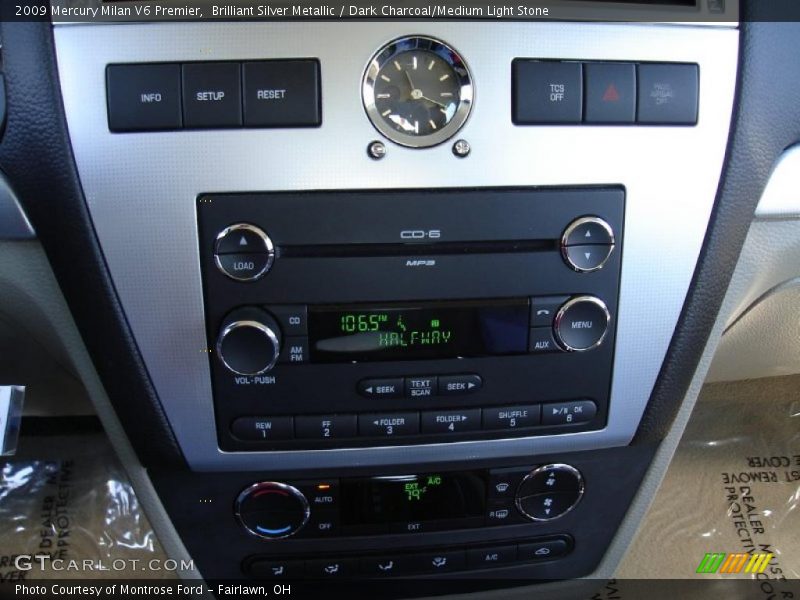 Brilliant Silver Metallic / Dark Charcoal/Medium Light Stone 2009 Mercury Milan V6 Premier