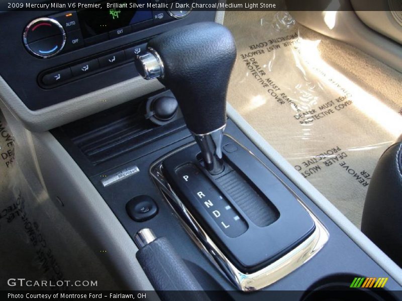 Brilliant Silver Metallic / Dark Charcoal/Medium Light Stone 2009 Mercury Milan V6 Premier