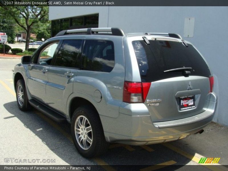 Satin Meisai Gray Pearl / Black 2007 Mitsubishi Endeavor SE AWD