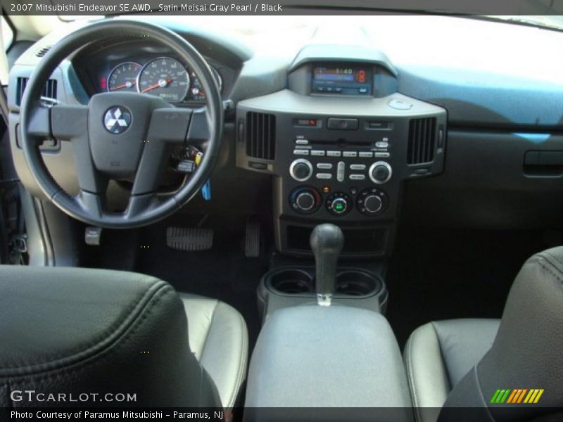 Satin Meisai Gray Pearl / Black 2007 Mitsubishi Endeavor SE AWD