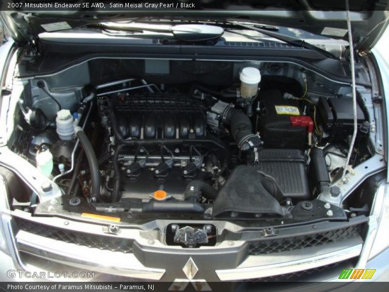 Satin Meisai Gray Pearl / Black 2007 Mitsubishi Endeavor SE AWD