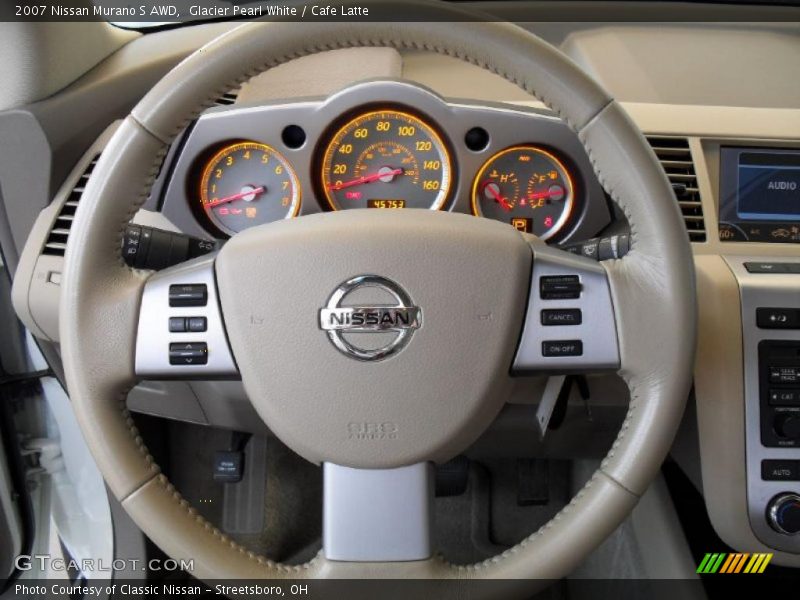 Glacier Pearl White / Cafe Latte 2007 Nissan Murano S AWD