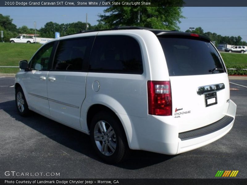 Stone White / Dark Slate Gray/Light Shale 2010 Dodge Grand Caravan SXT Crew