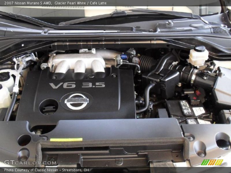 Glacier Pearl White / Cafe Latte 2007 Nissan Murano S AWD