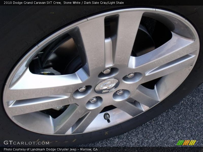 Stone White / Dark Slate Gray/Light Shale 2010 Dodge Grand Caravan SXT Crew