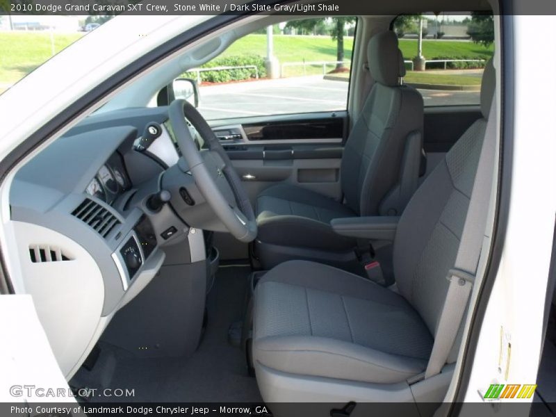 Stone White / Dark Slate Gray/Light Shale 2010 Dodge Grand Caravan SXT Crew
