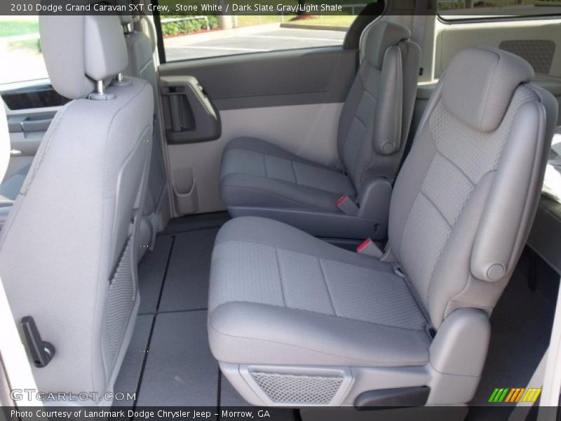 Stone White / Dark Slate Gray/Light Shale 2010 Dodge Grand Caravan SXT Crew