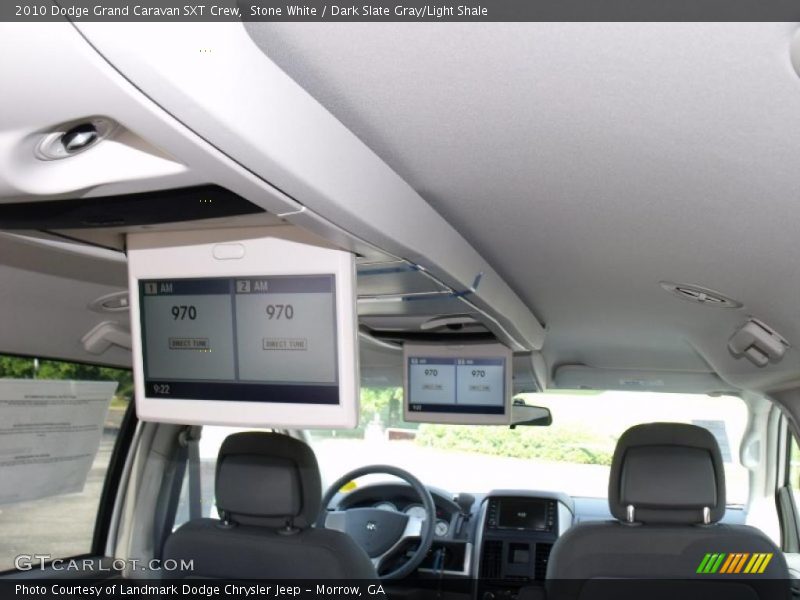 Stone White / Dark Slate Gray/Light Shale 2010 Dodge Grand Caravan SXT Crew