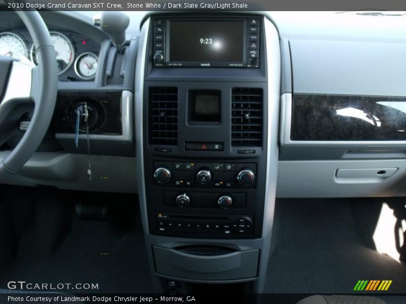 Stone White / Dark Slate Gray/Light Shale 2010 Dodge Grand Caravan SXT Crew