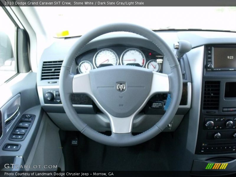Stone White / Dark Slate Gray/Light Shale 2010 Dodge Grand Caravan SXT Crew