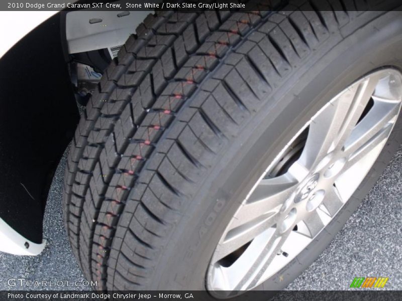 Stone White / Dark Slate Gray/Light Shale 2010 Dodge Grand Caravan SXT Crew