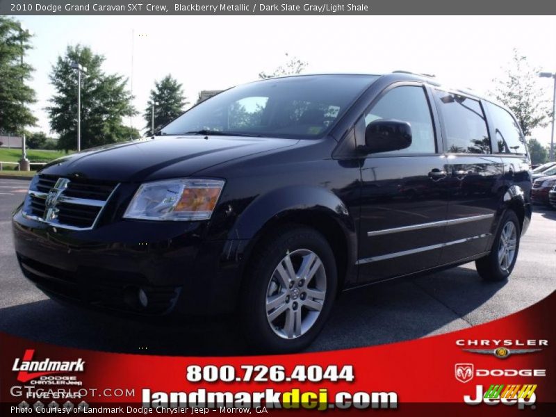Blackberry Metallic / Dark Slate Gray/Light Shale 2010 Dodge Grand Caravan SXT Crew