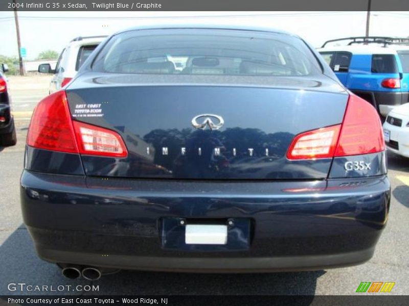Twilight Blue / Graphite 2004 Infiniti G 35 x Sedan