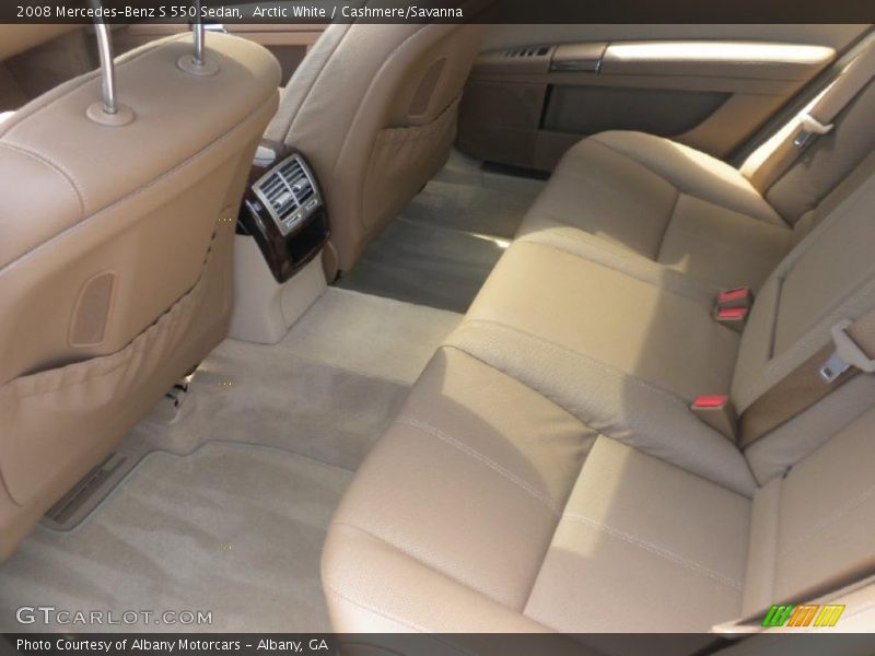 Arctic White / Cashmere/Savanna 2008 Mercedes-Benz S 550 Sedan