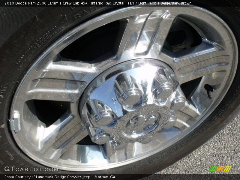 Inferno Red Crystal Pearl / Light Pebble Beige/Bark Brown 2010 Dodge Ram 2500 Laramie Crew Cab 4x4