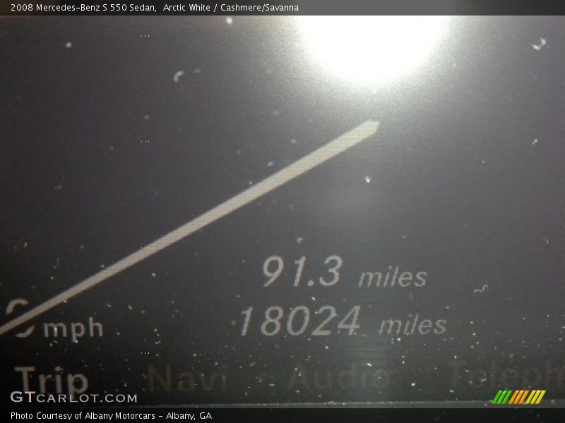 Arctic White / Cashmere/Savanna 2008 Mercedes-Benz S 550 Sedan